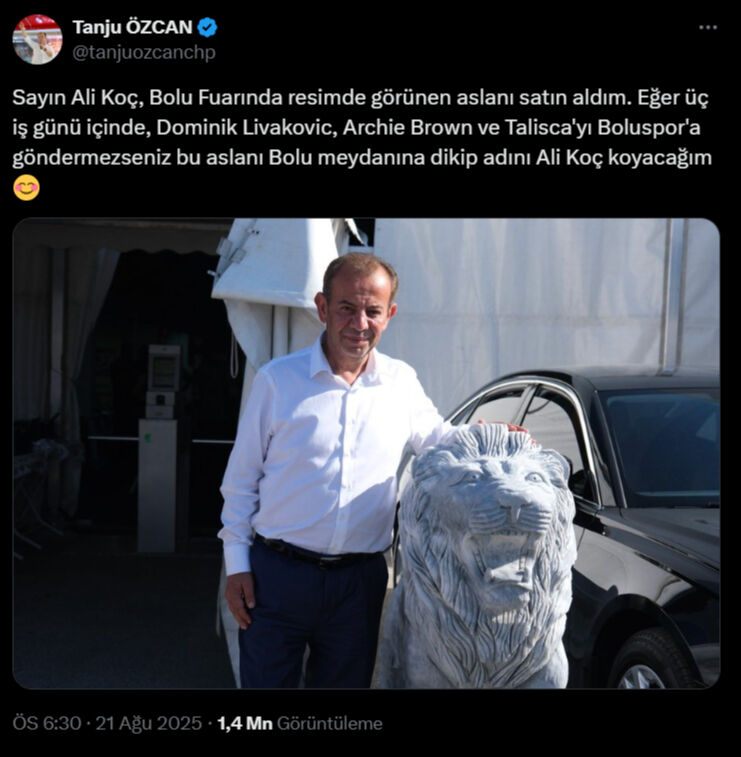 Ali Koç ile Tanju Özcan arasında kriz! 