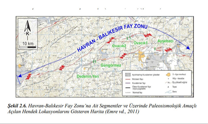 Balıkesir deprem bölgesi mi, aktif fay hattı var mı? Balıkesir deprem risk haritası - 3. Resim