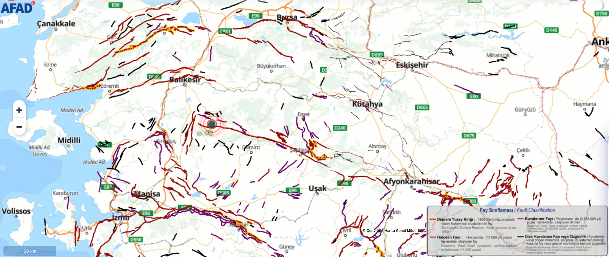 Balıkesir deprem bölgesi mi, aktif fay hattı var mı? Balıkesir deprem risk haritası - 4. Resim