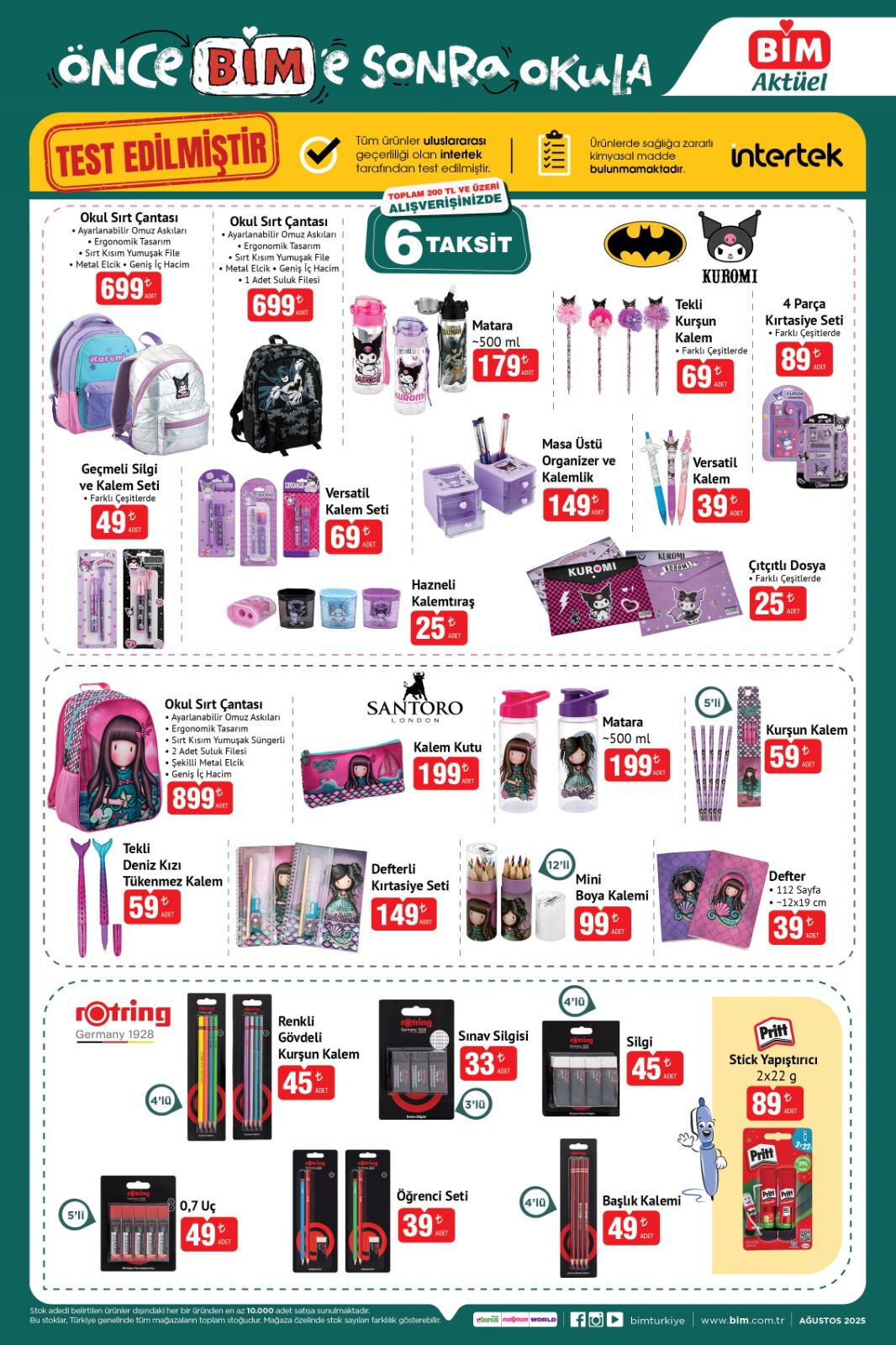 BİM kırtasiye &uuml;r&uuml;nleri kataloğu &ccedil;ıktı! İşte fiyat&nbsp;listesi - 4. Resim