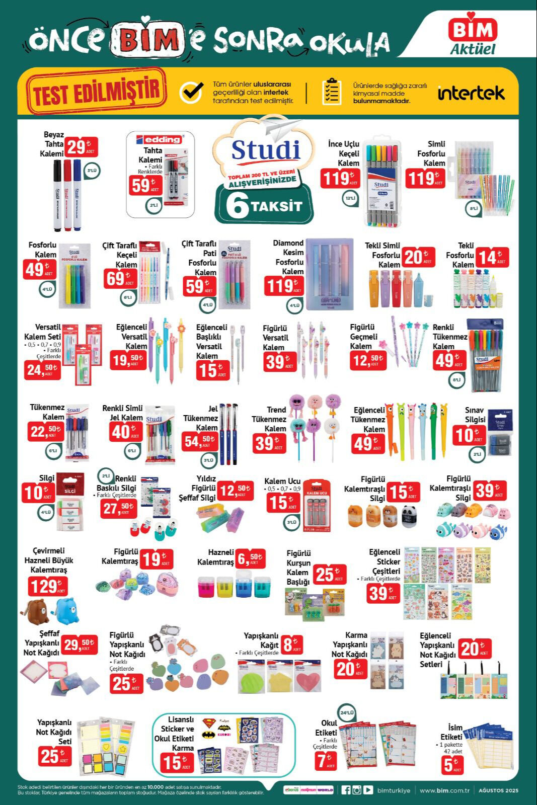 BİM kırtasiye &uuml;r&uuml;nleri kataloğu &ccedil;ıktı! İşte fiyat&nbsp;listesi - 6. Resim