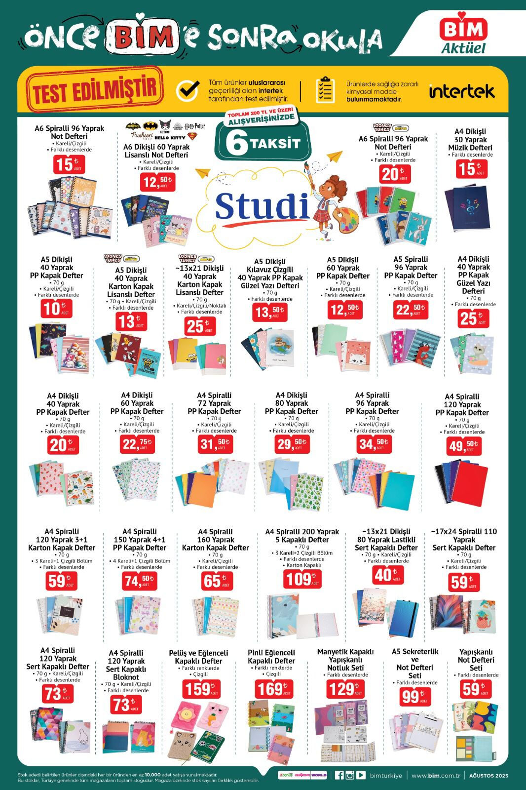 BİM kırtasiye &uuml;r&uuml;nleri kataloğu &ccedil;ıktı! İşte fiyat&nbsp;listesi - 3. Resim