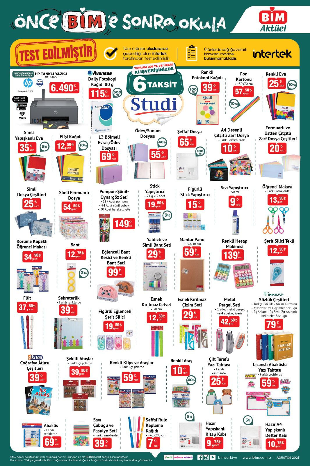 BİM kırtasiye &uuml;r&uuml;nleri kataloğu &ccedil;ıktı! İşte fiyat&nbsp;listesi - 2. Resim