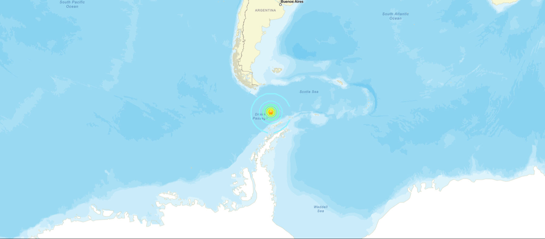 Drake Geçidi'nde 7,5 büyüklüğünde deprem! Tsunami tehlikesi... - 1. Resim