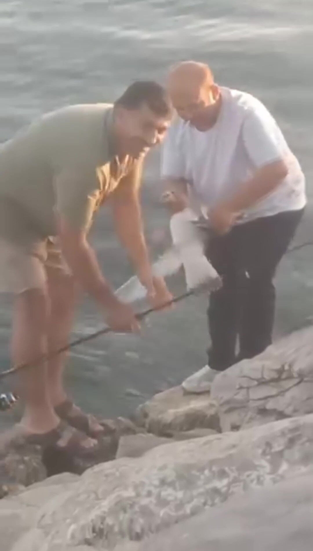 Oltaya balık yerine takılan canlı şoke etti - 2. Resim