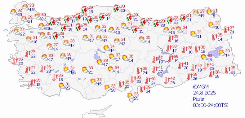 Sıcaklıklar d&uuml;ş&uuml;yor sağanak yağış geliyor! İşte b&ouml;lge b&ouml;lge hava tahmin raporu - 3. Resim