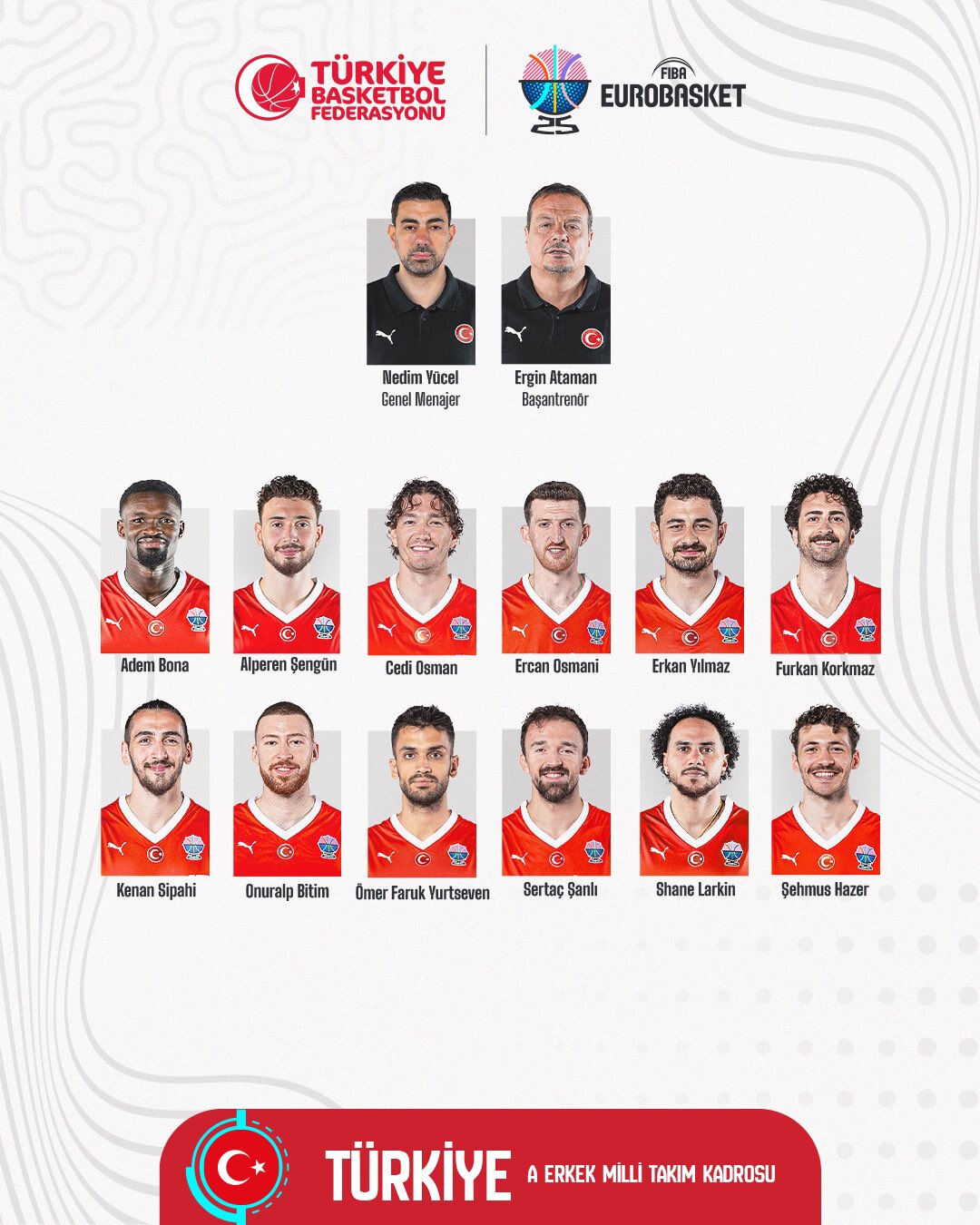 12 dev adam açıklandı! İşte A Milli Basketbol takımının EuroBasket 2025 kadrosu - 1. Resim