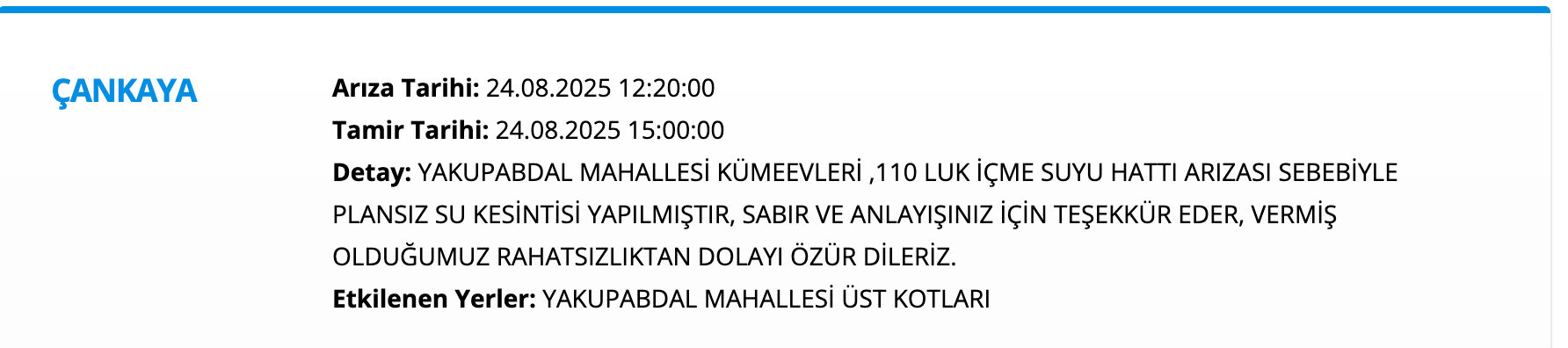 ASKİ duyurdu! Ankara su kesintisi listesi paylaşıldı! Polatlı, Yenimahalle, Sincan, Akyurt ve Çankaya'da sular saat kaçta gelecek? - 8. Resim
