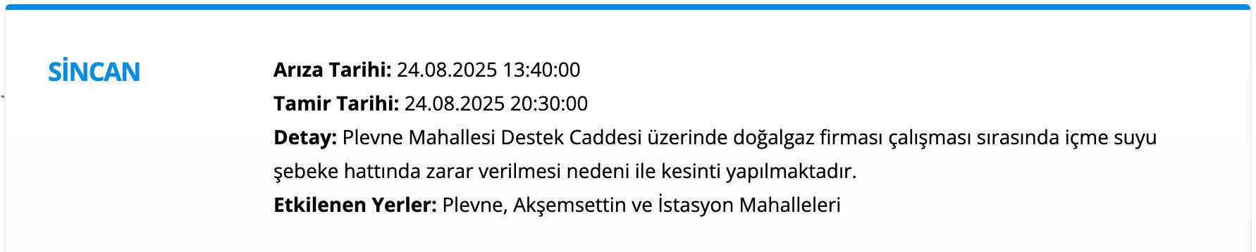 ASKİ duyurdu! Ankara su kesintisi listesi paylaşıldı! Polatlı, Yenimahalle, Sincan, Akyurt ve Çankaya'da sular saat kaçta gelecek? - 5. Resim