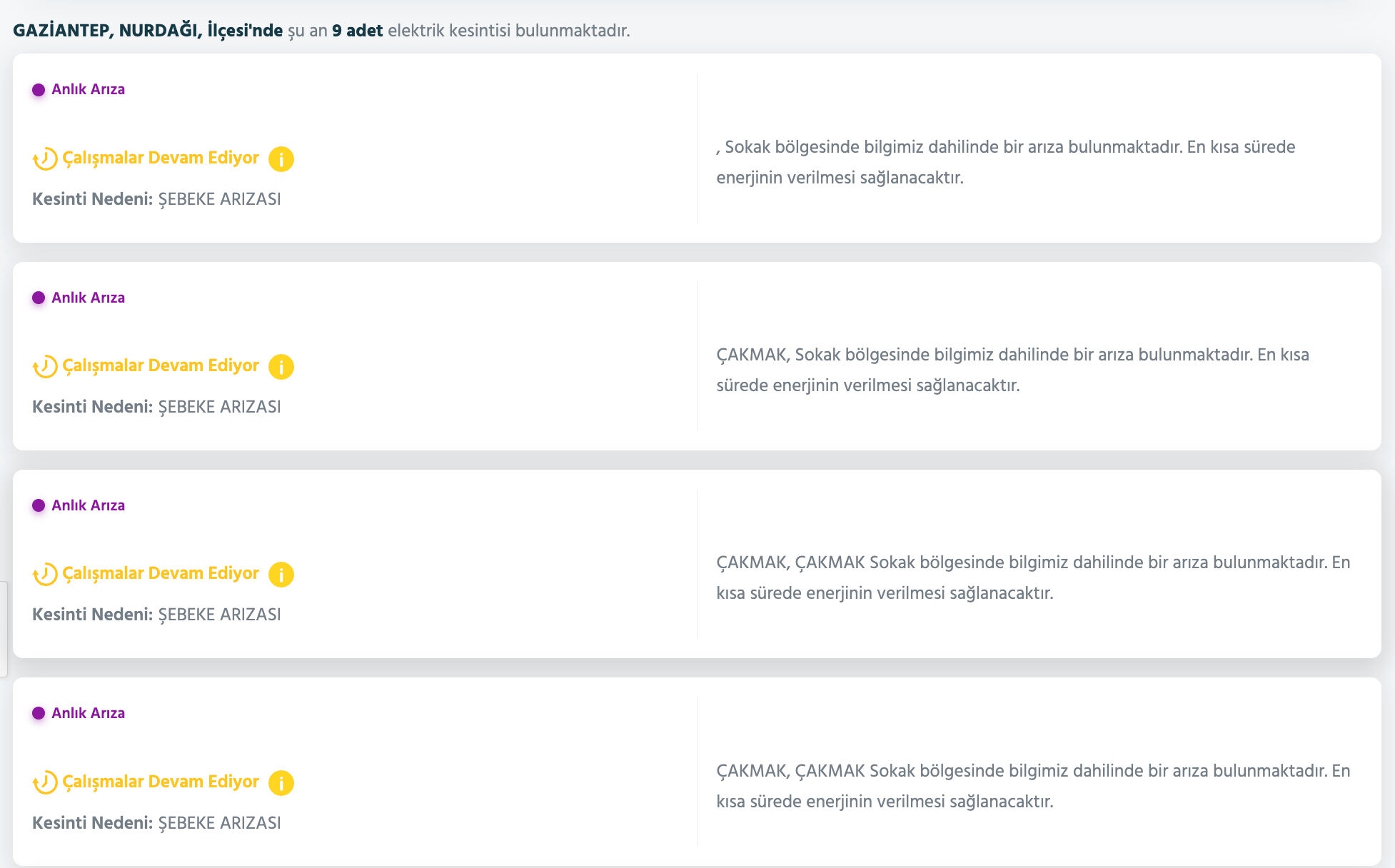 Gaziantep elektrik kesintisi! Toroslar EDAŞ listeyi paylaştı! Gaziantep'te elektrikler ne zaman, saat kaçta gelecek? - 7. Resim