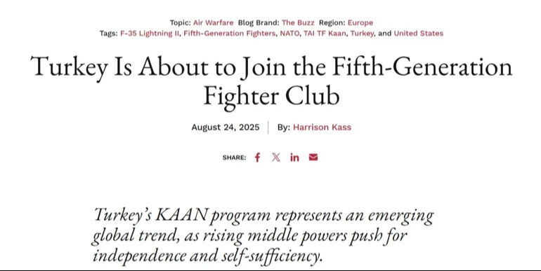 Amerikan basınından çarpıcı KAAN analizi!