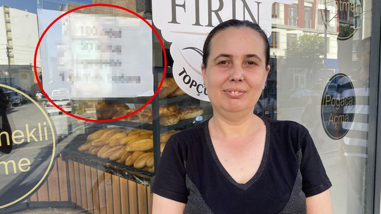 Dükkanına yazı astı! Bunu yapana ekmek bedava Dükkanına yazı astı! Bunu yapana ekmek bedava