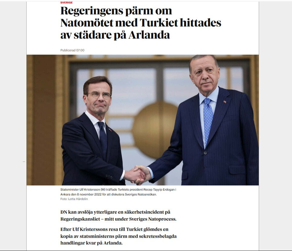 İsveç’te güvenlik fiyaskosu! Türkiye dosyaları havalimanı tuvaletinde unutuldu - 1. Resim