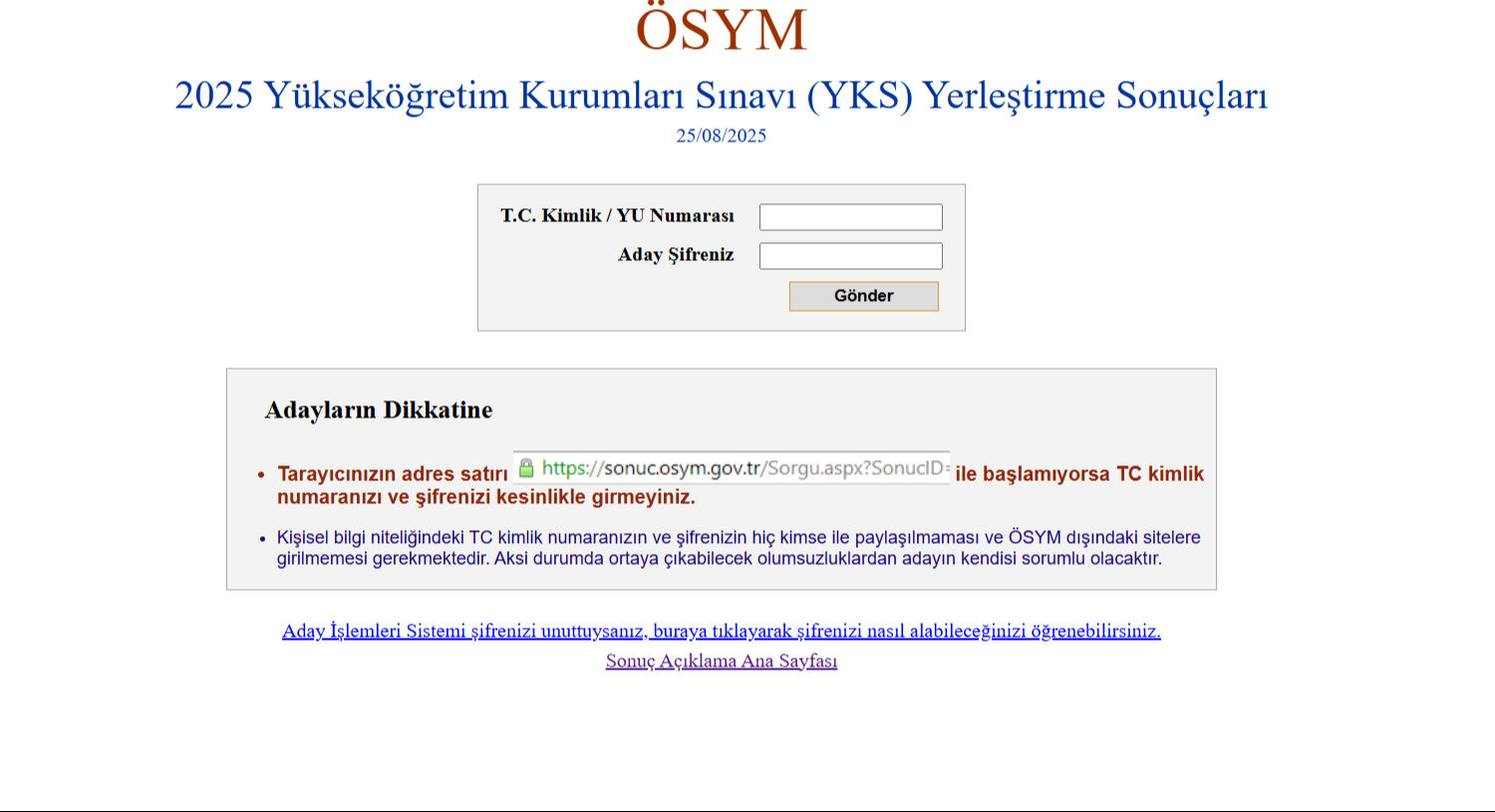 ÖSYM çöktü mü, ne zaman düzelecek? Giriş yapılamıyor uyarısı! ÖSYM çöktü mü, ne zaman düzelecek? Giriş yapılamıyor uyarısı! - 1. Resim