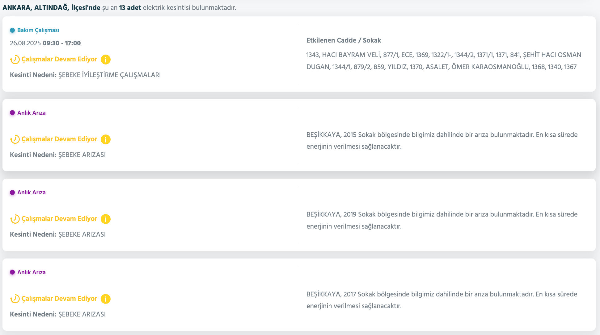 Etimesgut elektrik kesintisi programı! Başkent EDAŞ paylaştı: Ankara'da elektrikler ne zaman gelecek? - 6. Resim