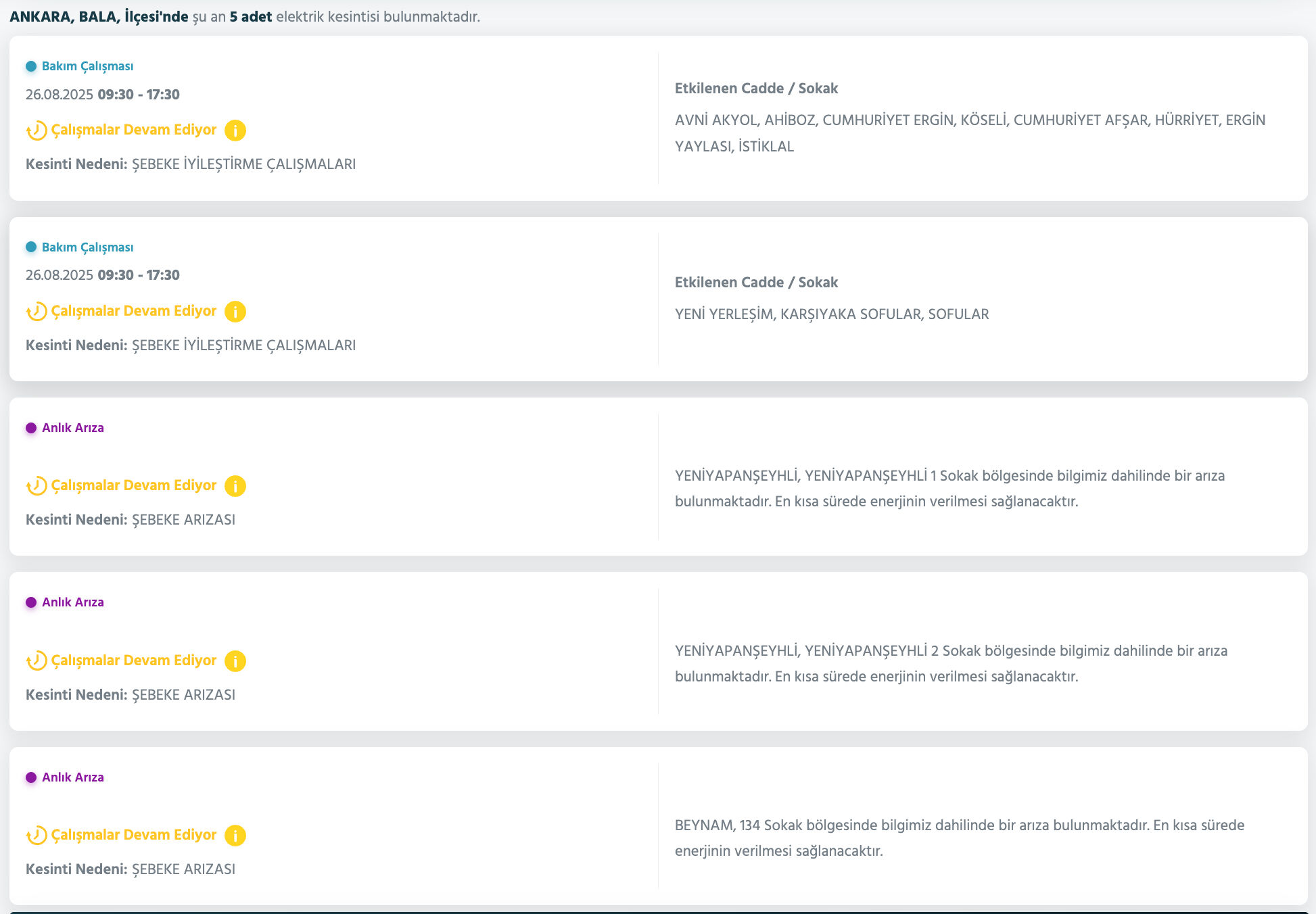Etimesgut elektrik kesintisi programı! Başkent EDAŞ paylaştı: Ankara'da elektrikler ne zaman gelecek? - 8. Resim