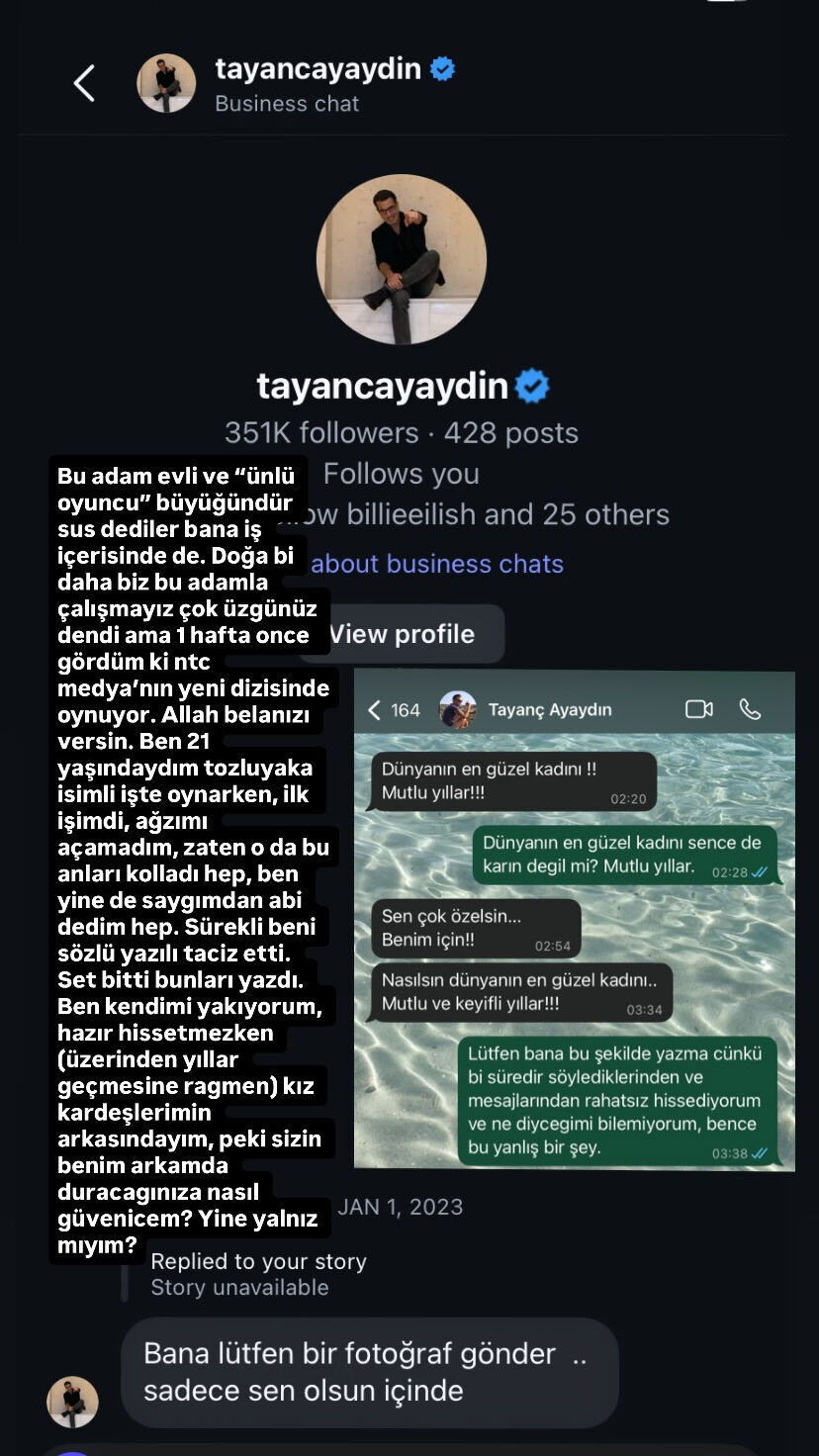 İddiaların hedefindeki Tayanç Ayaydın sessizliğini bozdu! Taciz mesajlarına günler sonra ilk açıklama… - 1. Resim