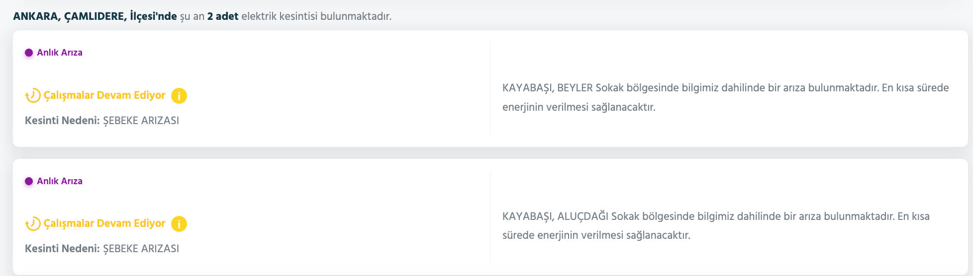 27 Ağustos Ankara elektrik kesintisi listesi! Çankaya, Etimesgut, Gölbaşı, Keçiören'de elektrikler ne zaman gelecek? - 7. Resim