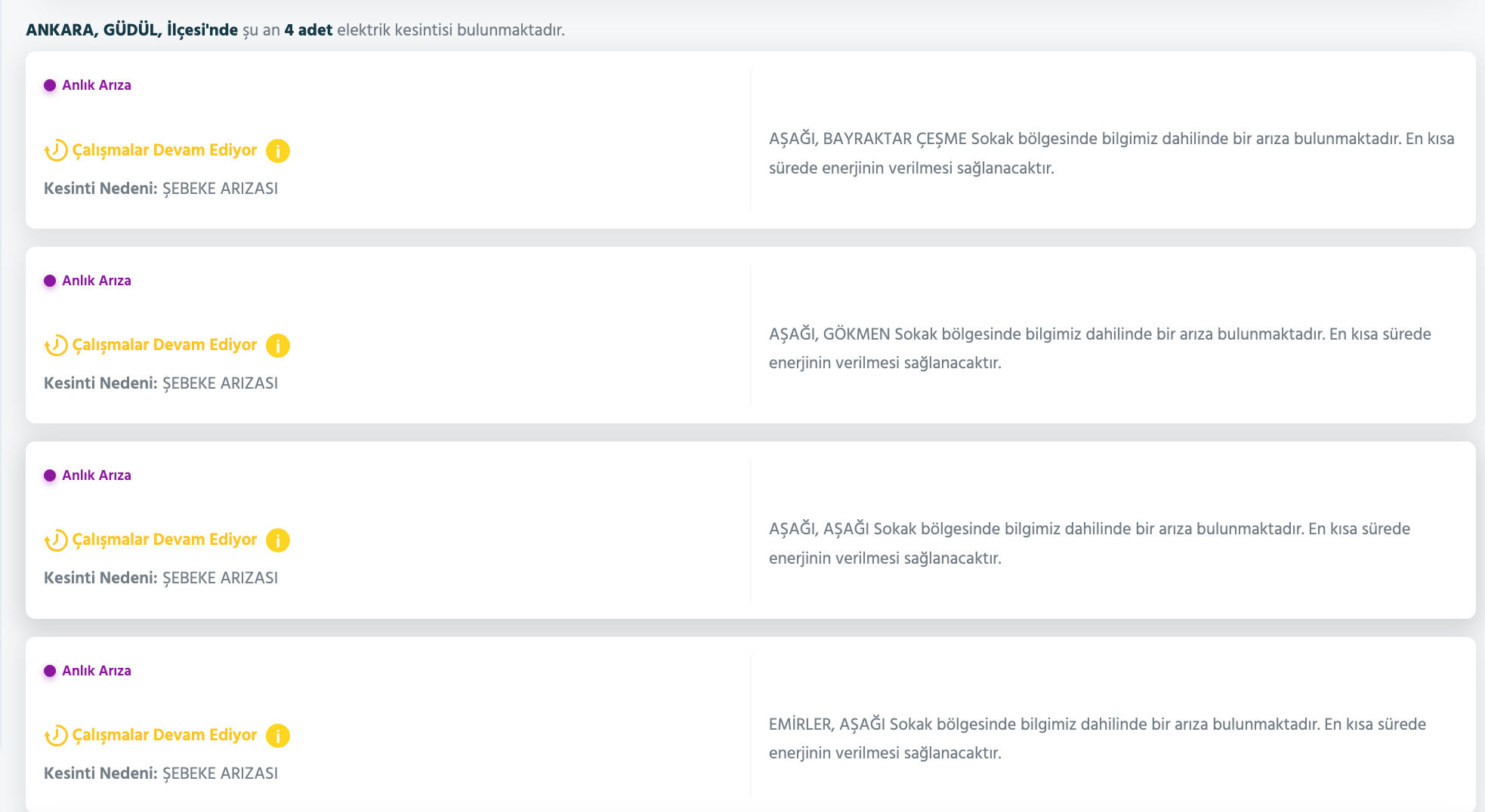 27 Ağustos Ankara elektrik kesintisi listesi! Çankaya, Etimesgut, Gölbaşı, Keçiören'de elektrikler ne zaman gelecek? - 14. Resim