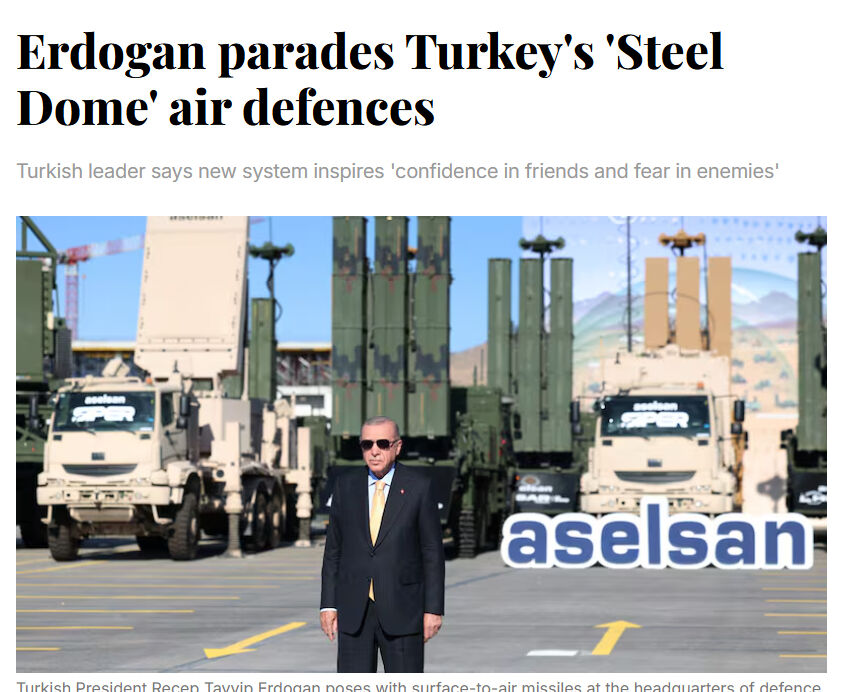 Çelik Kubbe dünya basınında! 