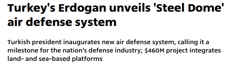 Çelik Kubbe dünya basınında! 