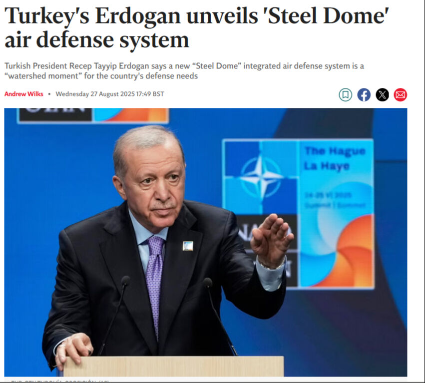 Çelik Kubbe dünya basınında! 