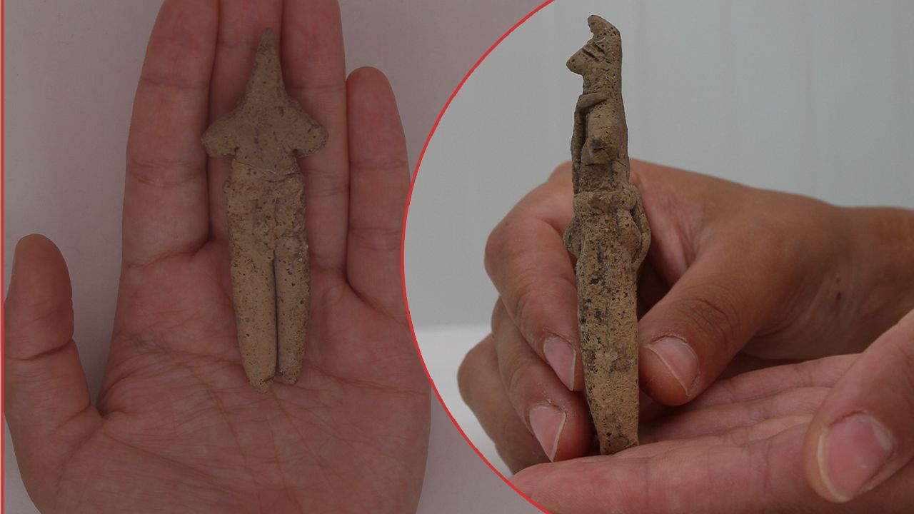 Tarihi 350 yıl geriye çekti! Ulucak Höyüğü'nde ortaya çıktı: 9 santimetre, tilki postu giyiyor Tarihi 350 yıl geriye çekti! Ulucak Höyüğü'nde ortaya çıktı: 9 santimetre, tilki postu giyiyor