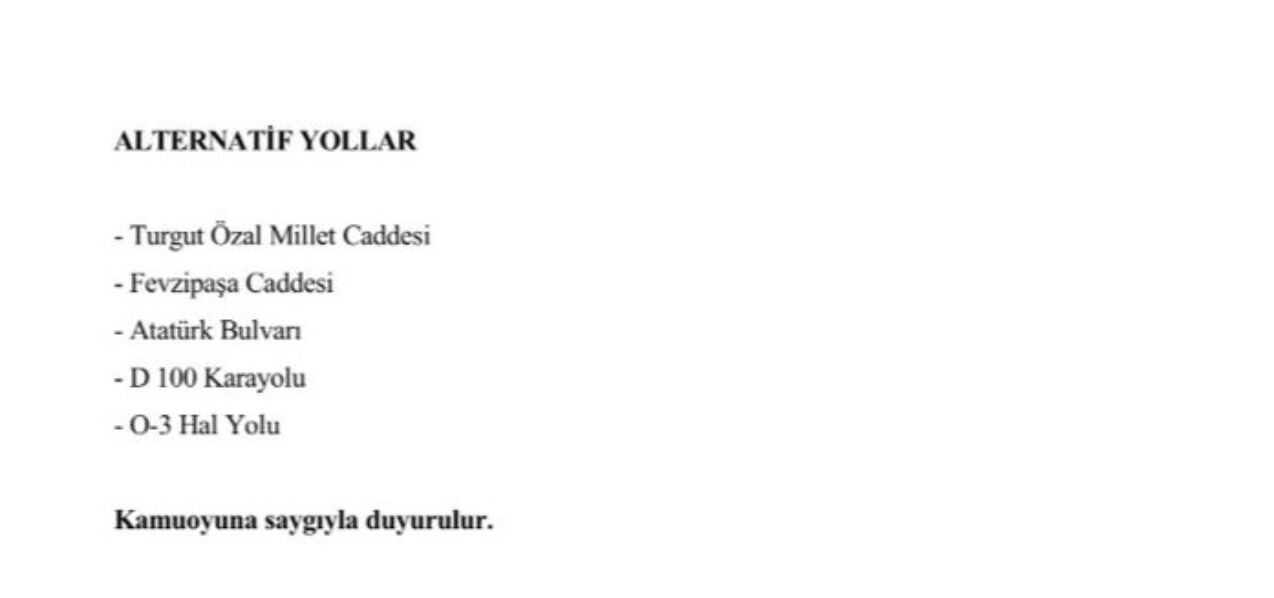 30 Ağustos Cumartesi İstanbul'da hangi yollar kapalı olacak? 30 Ağustos Cumartesi İstanbul'da hangi yollar kapalı olacak? - 3. Resim