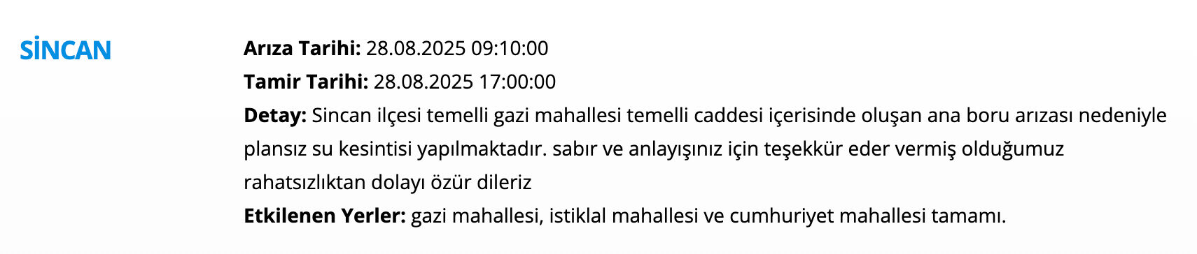 ASKİ su kesintisi! Sincan, Çankaya, Yenimahalle, Beypazarı... Ankara'da sular ne zaman, saat kaçta gelecek? - 5. Resim