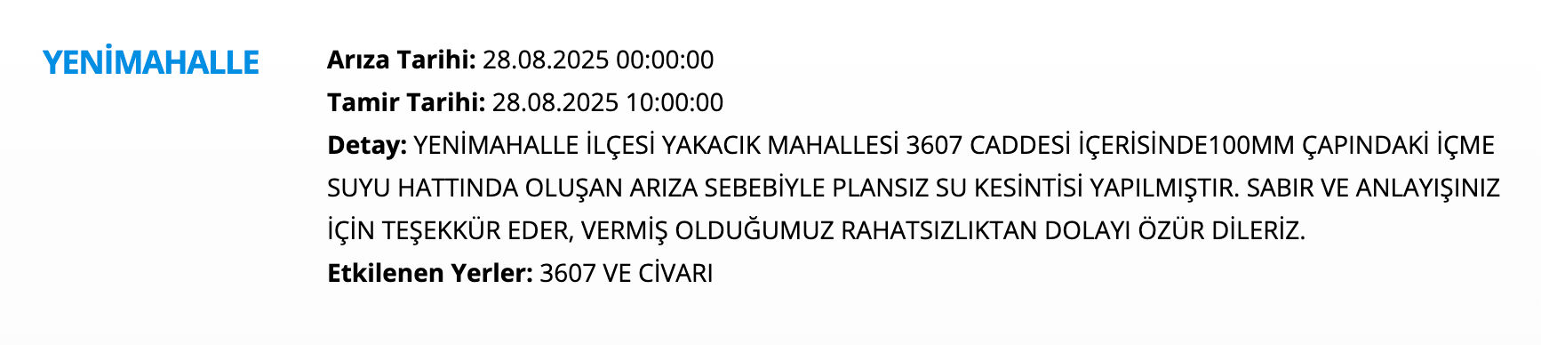 ASKİ su kesintisi! Sincan, Çankaya, Yenimahalle, Beypazarı... Ankara'da sular ne zaman, saat kaçta gelecek? - 3. Resim