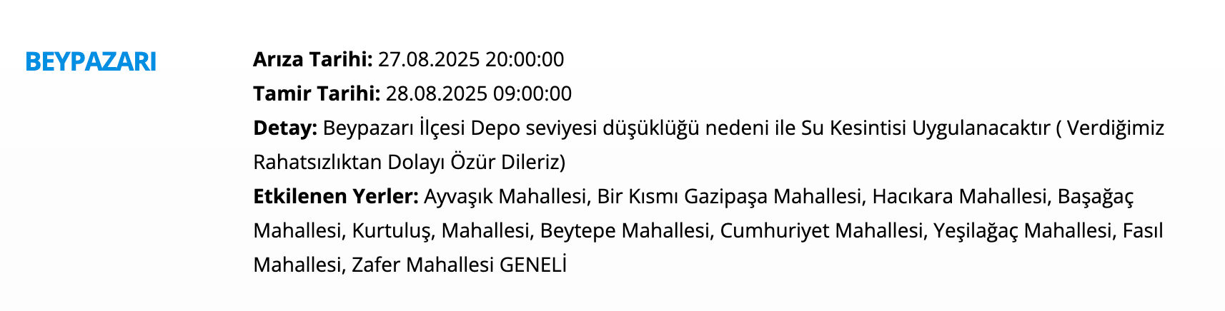 ASKİ su kesintisi! Sincan, Çankaya, Yenimahalle, Beypazarı... Ankara'da sular ne zaman, saat kaçta gelecek? - 2. Resim