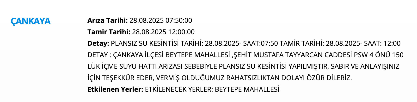 ASKİ su kesintisi! Sincan, Çankaya, Yenimahalle, Beypazarı... Ankara'da sular ne zaman, saat kaçta gelecek? - 4. Resim