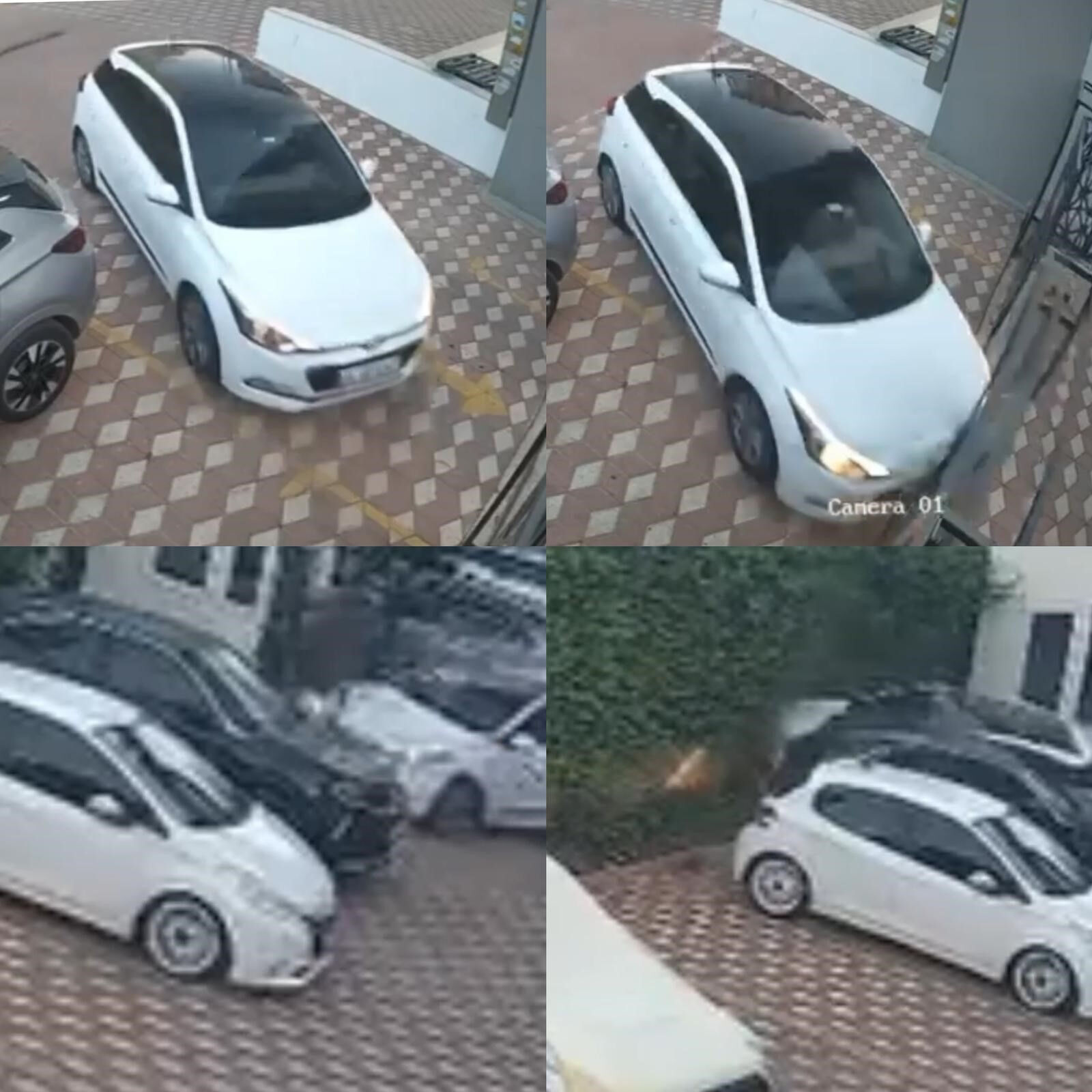 Bir anda gaza bastı! Kontrolsüz sürücü, komşusunu böyle ezdi - 1. Resim