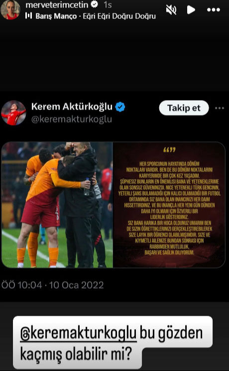 Galatasaray&rsquo;ı silen Kerem Akt&uuml;rkoğlu'na Terim cephesinden ses getiren tepki! Sosyal medya yıkıldı - 3. Resim
