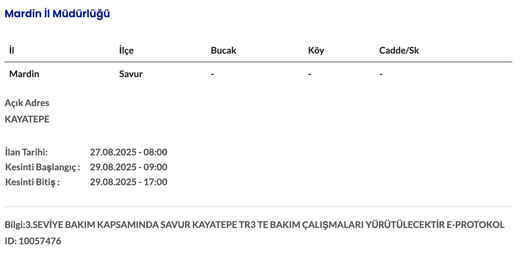 Mardin elektrik kesintisi: Dicle Elektrik duyurdu! Mardin'de elektrikler ne zaman gelecek? - 4. Resim