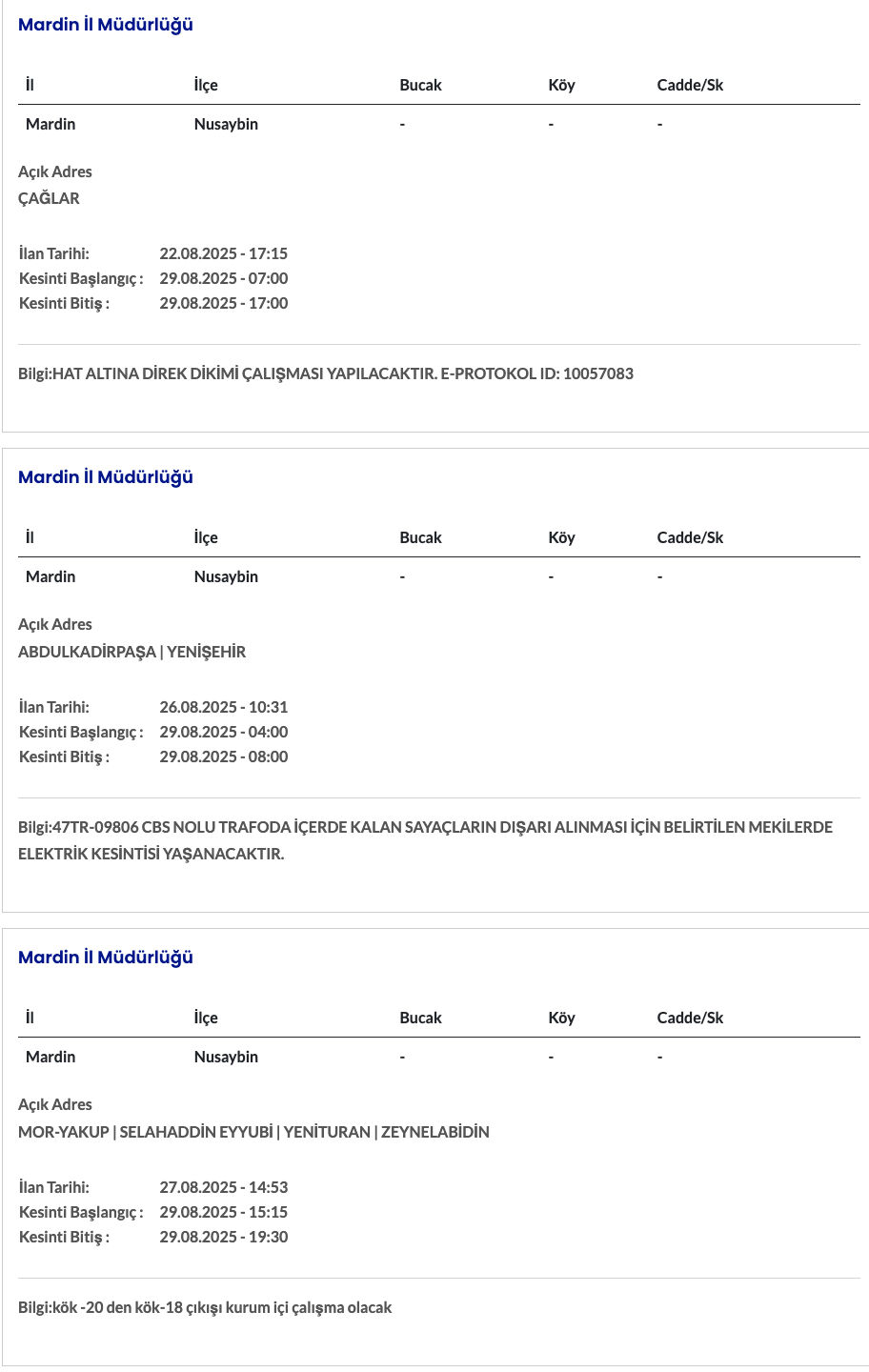 Mardin elektrik kesintisi: Dicle Elektrik duyurdu! Mardin'de elektrikler ne zaman gelecek? - 6. Resim
