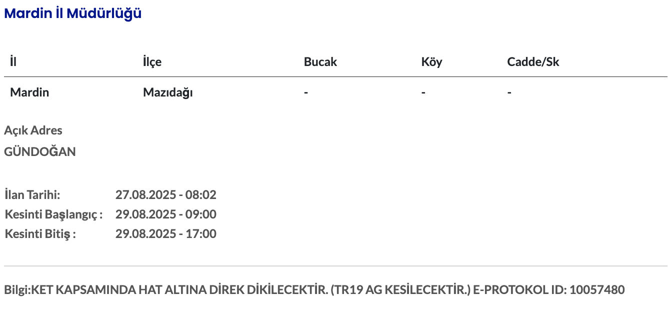 Mardin elektrik kesintisi: Dicle Elektrik duyurdu! Mardin'de elektrikler ne zaman gelecek? - 8. Resim