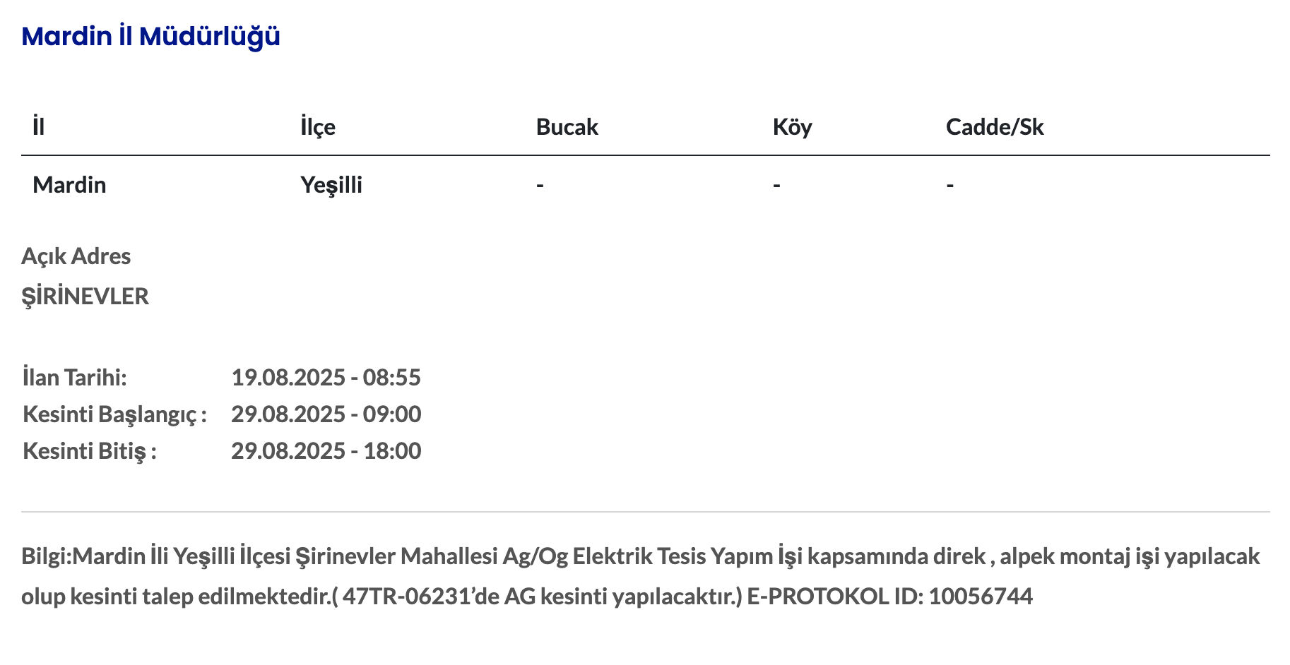 Mardin elektrik kesintisi: Dicle Elektrik duyurdu! Mardin'de elektrikler ne zaman gelecek? - 3. Resim