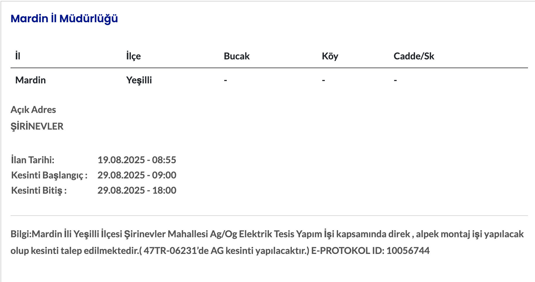 Mardin elektrik kesintisi: Dicle Elektrik duyurdu! Mardin'de elektrikler ne zaman gelecek? - 2. Resim