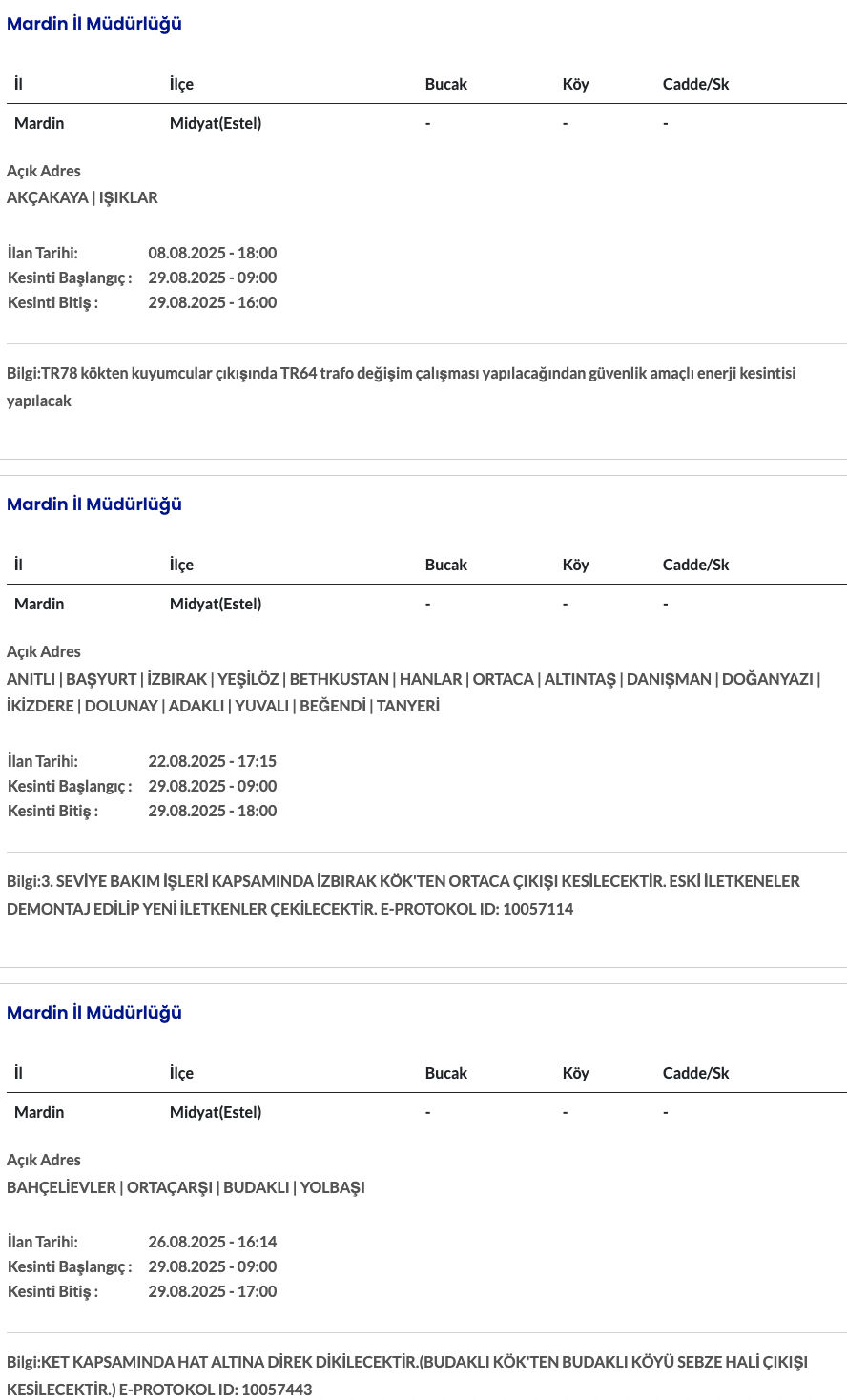 Mardin elektrik kesintisi: Dicle Elektrik duyurdu! Mardin'de elektrikler ne zaman gelecek? - 7. Resim
