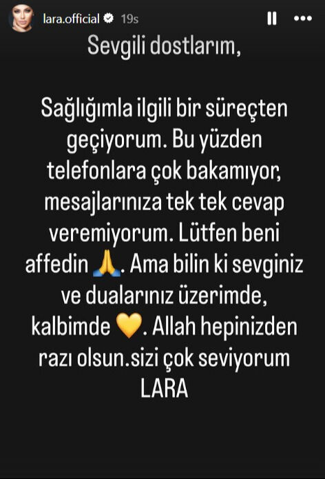 Şarkıcı Lara'ya ne oldu? Sağlık durumu merak konusu ilk kez açıkladı... - 2. Resim