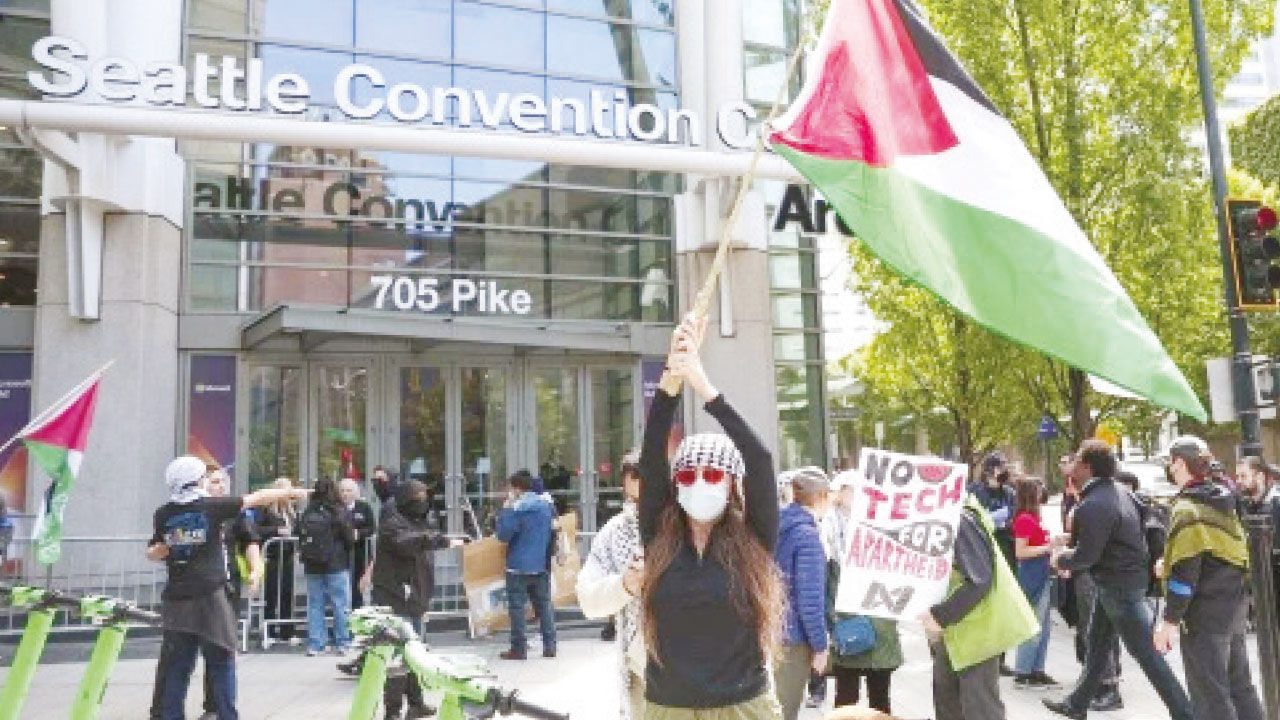 İsrail'i protestoyu hazmedemediler! Microsoft’tan işçi soykırımı - 2. Resim