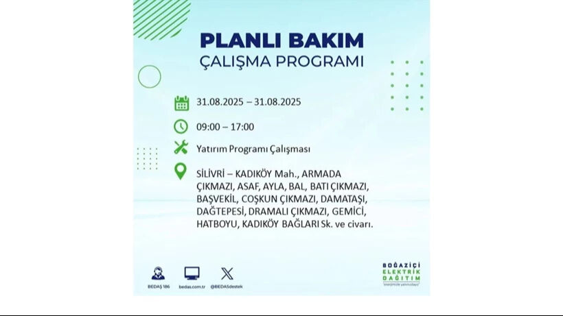 İstanbul elektrik kesintisi ne zaman bitecek, elektrikler ne zaman gelecek? BEDAŞ duyurdu, 10 saat yok - 5. Resim