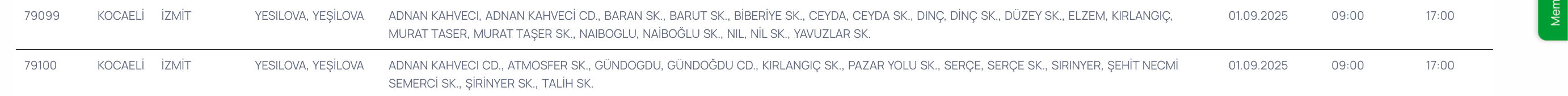 İzmit elektrik kesintisi listesi! SEDAŞ duyurdu: Kocaeli'de elektrikler ne zaman gelecek, saat kaçta? - 2. Resim