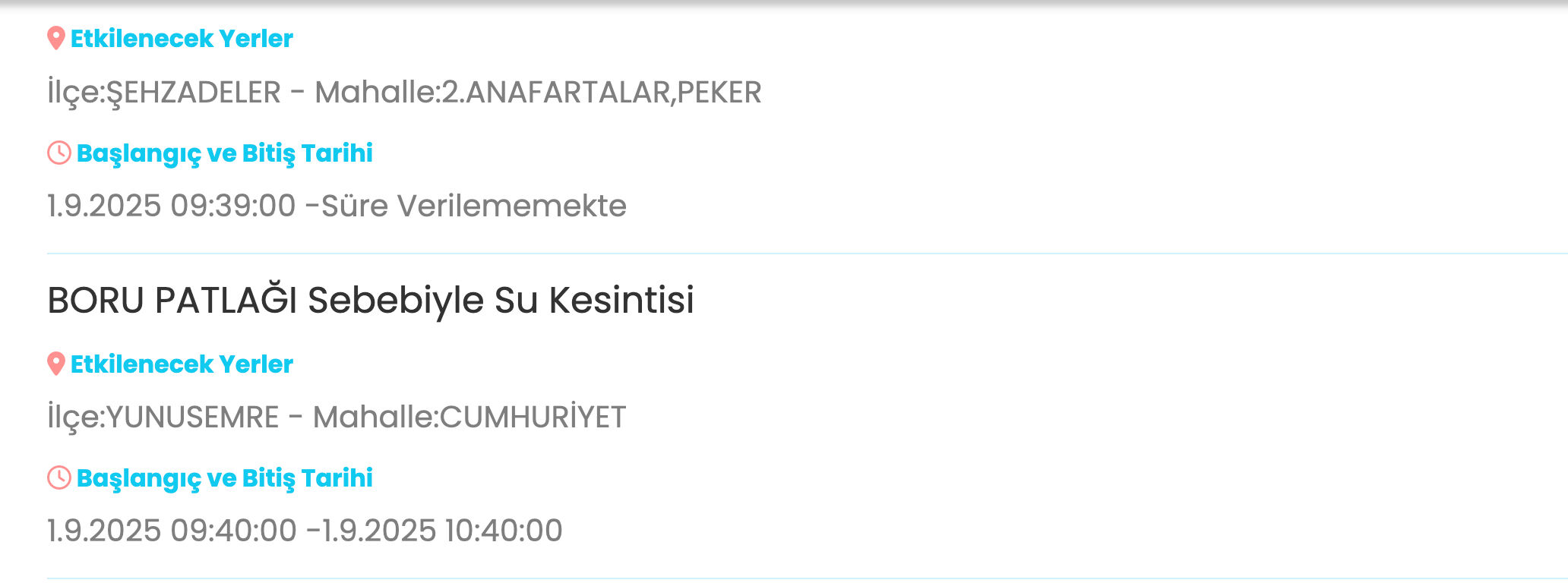 Manisa su kesintisi! Manisa'da sular ne zaman gelecek? - 2. Resim