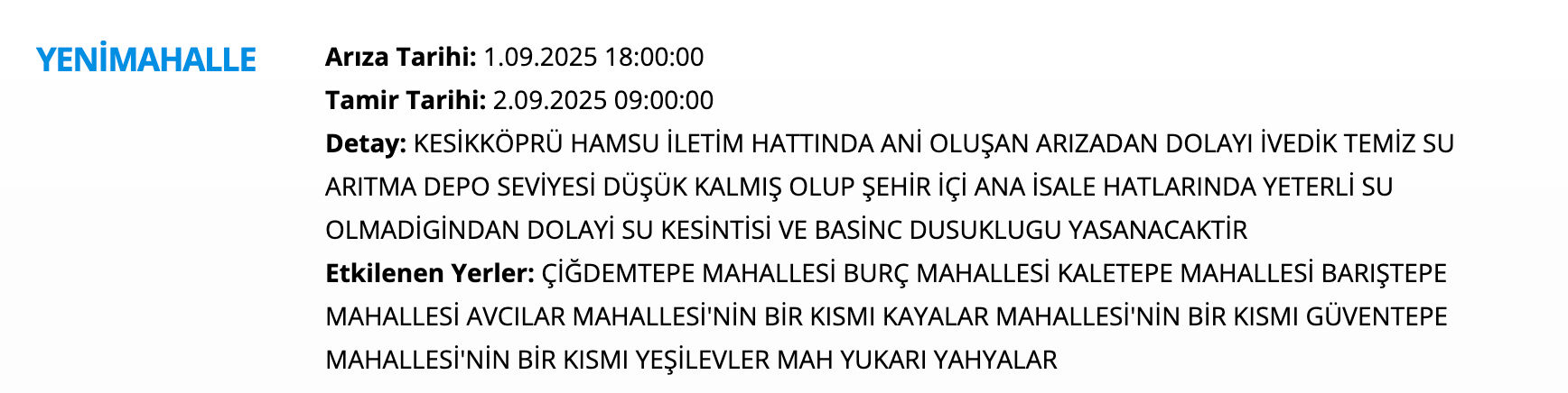 ASKİ su kesintisi sorgulama listesi! Ankara'da sular ne zaman gelecek? Sincan, Etimesgut, Keçiören.... - 4. Resim