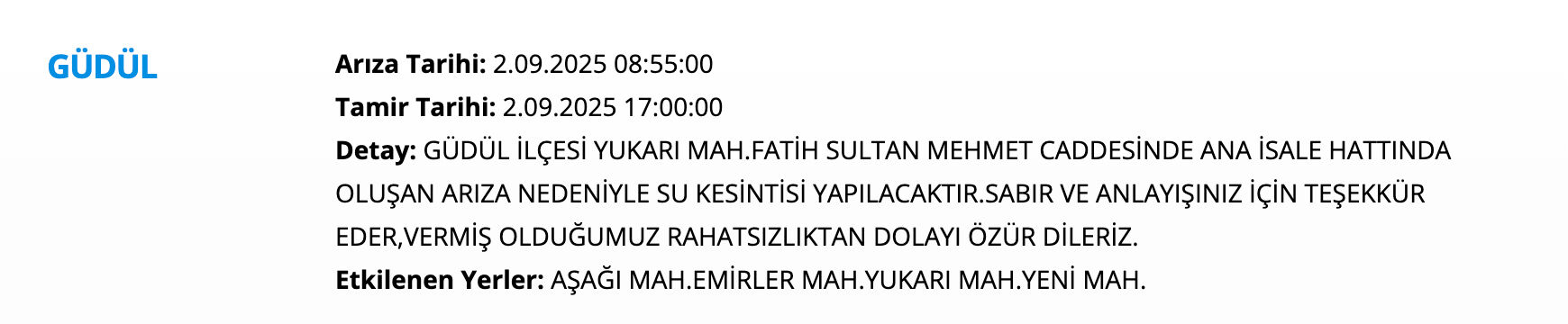 ASKİ su kesintisi sorgulama listesi! Ankara'da sular ne zaman gelecek? Sincan, Etimesgut, Keçiören.... - 9. Resim