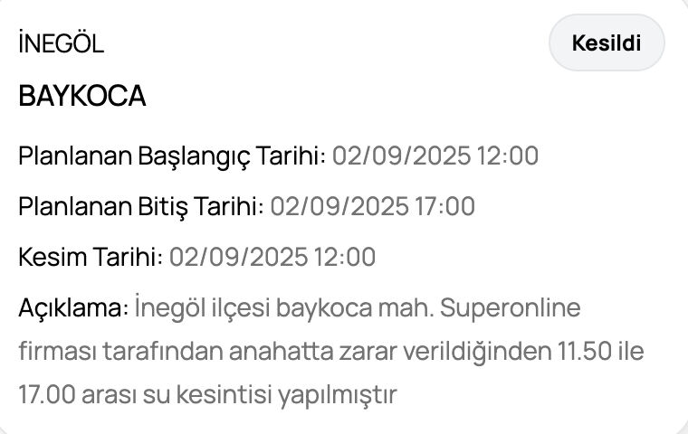 BUSKİ su kesintisi sorgulama! 2 Eylül'de Bursa'da sular ne zaman gelecek? BUSKİ su kesintisi sorgulama! 1 Eylül'de Bursa'da sular ne zaman gelecek? - 4. Resim
