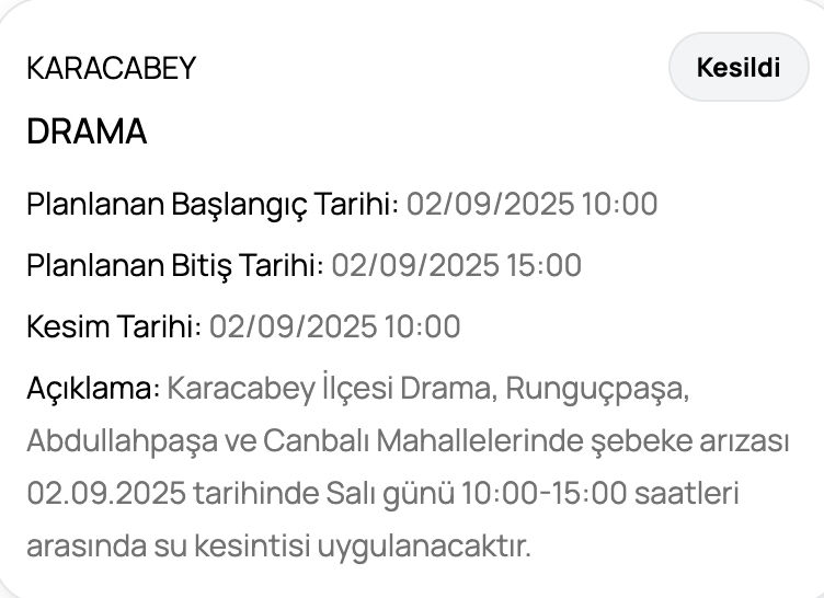 BUSKİ su kesintisi sorgulama! 2 Eylül'de Bursa'da sular ne zaman gelecek? BUSKİ su kesintisi sorgulama! 1 Eylül'de Bursa'da sular ne zaman gelecek? - 2. Resim