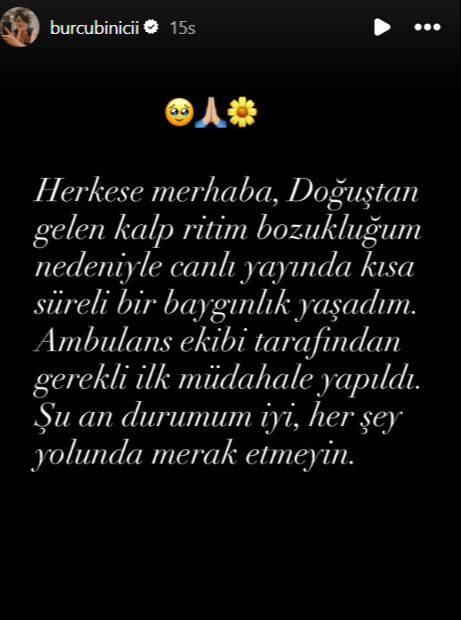 Canlı yayında bayılan Burcu Binici hastalığını açıkladı! “Doğuştan gelen rahatsızlığım nedeniyle…” - 2. Resim